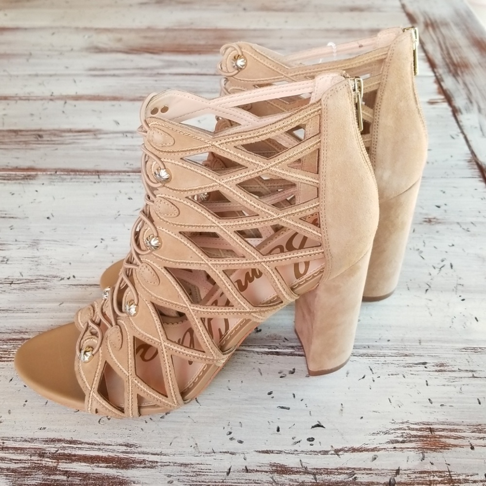 Sam Edelman Yeager Oatmeal Cage heel